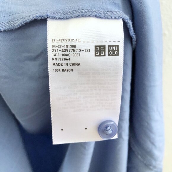 UNIQLO V-Neck Short-sleeve Flare Dress Size Small - Picture 9 of 11